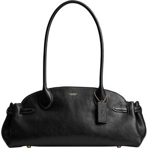 Coach Women’s Super Soft Empire Carryall 34 Shoulder Bag(Brass/Black)