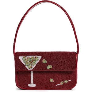 STAUD Women’s Tommy Beaded Bag(Extra Dirty)