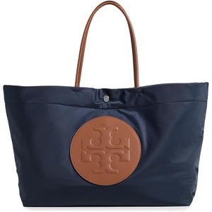 Tory Burch Women’s Ella Twist Reversible Tote(Navy)