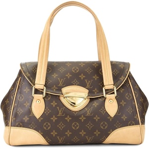 WHAT GOES AROUND COMES AROUND Women’s Pre-Loved Louis Vuitton Monogram Beverly MM Shoulder Bag(Brown)