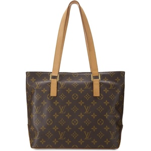 WHAT GOES AROUND COMES AROUND Women’s Pre-Loved Louis Vuitton Monogram Cabas Piano Tote(Brown)