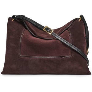 Wandler Women’s Penelope Slouch Shoulder Bag(Acai Suede)
