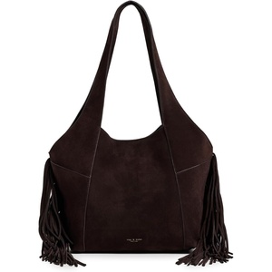 rag & bone Women’s Brayton Fringe Carryall Bag(Chocolate)