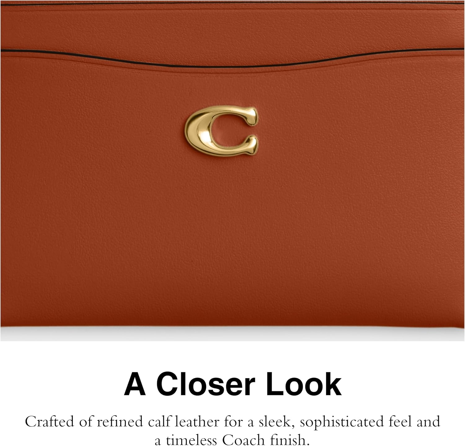 image:imageCoach Essential Card Case With CharmsAmber Brown