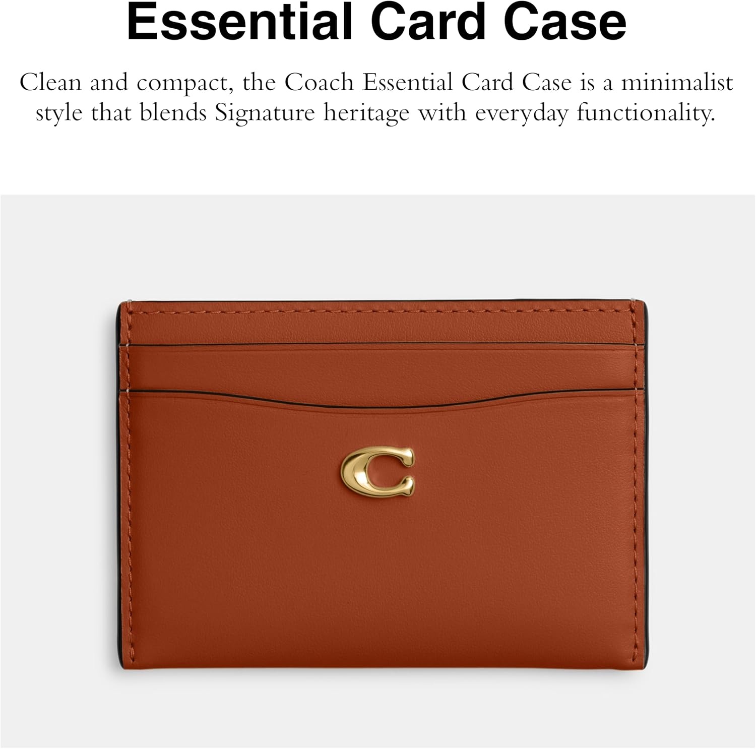 image:imageCoach Essential Card Case With CharmsAmber Brown