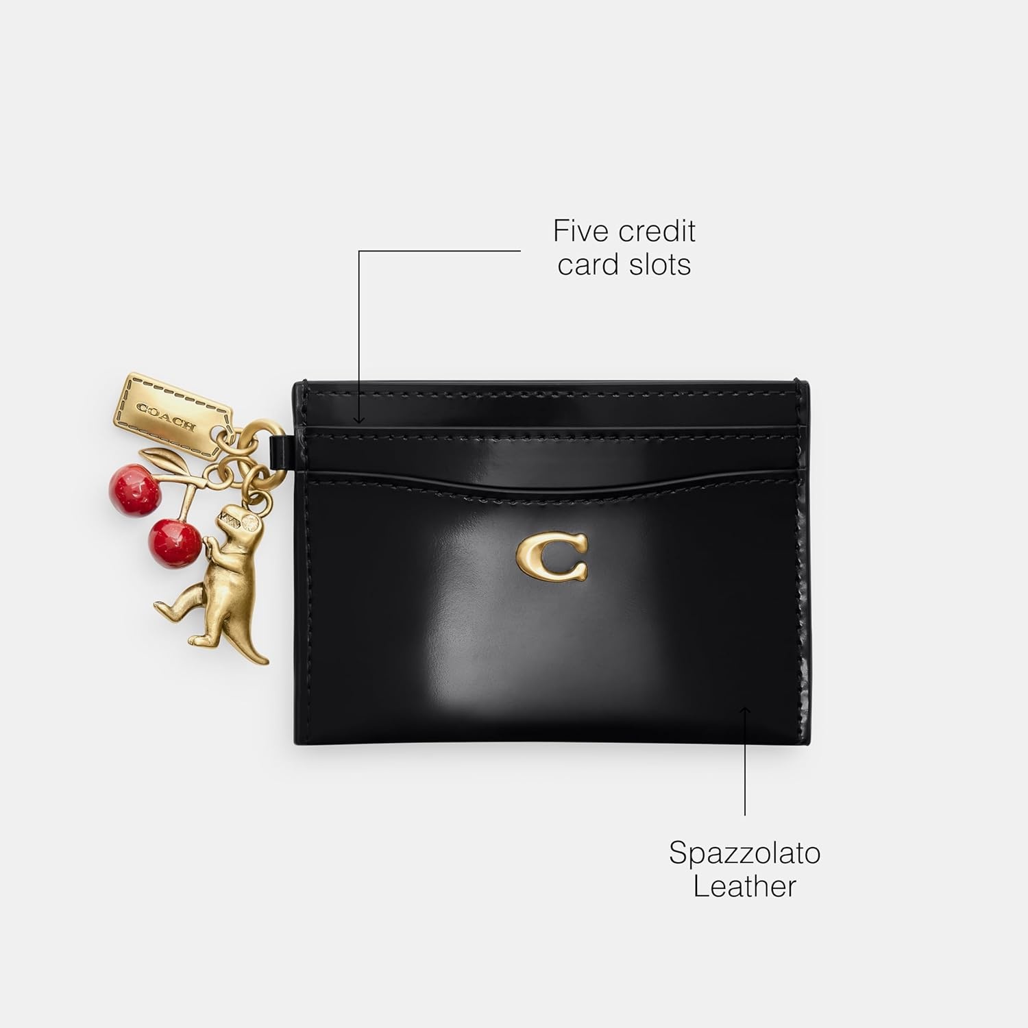 image:imageCoach Essential Card Case With CharmsB4BLACK