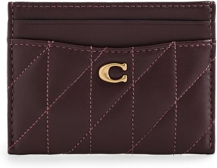 image:imageCoach Essential Card Case With CharmsB4BLACK CURRANT