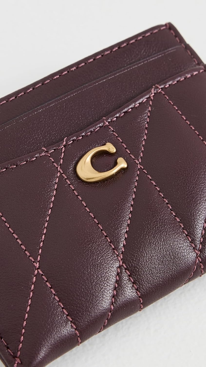 image:imageCoach Essential Card Case With CharmsB4BLACK CURRANT