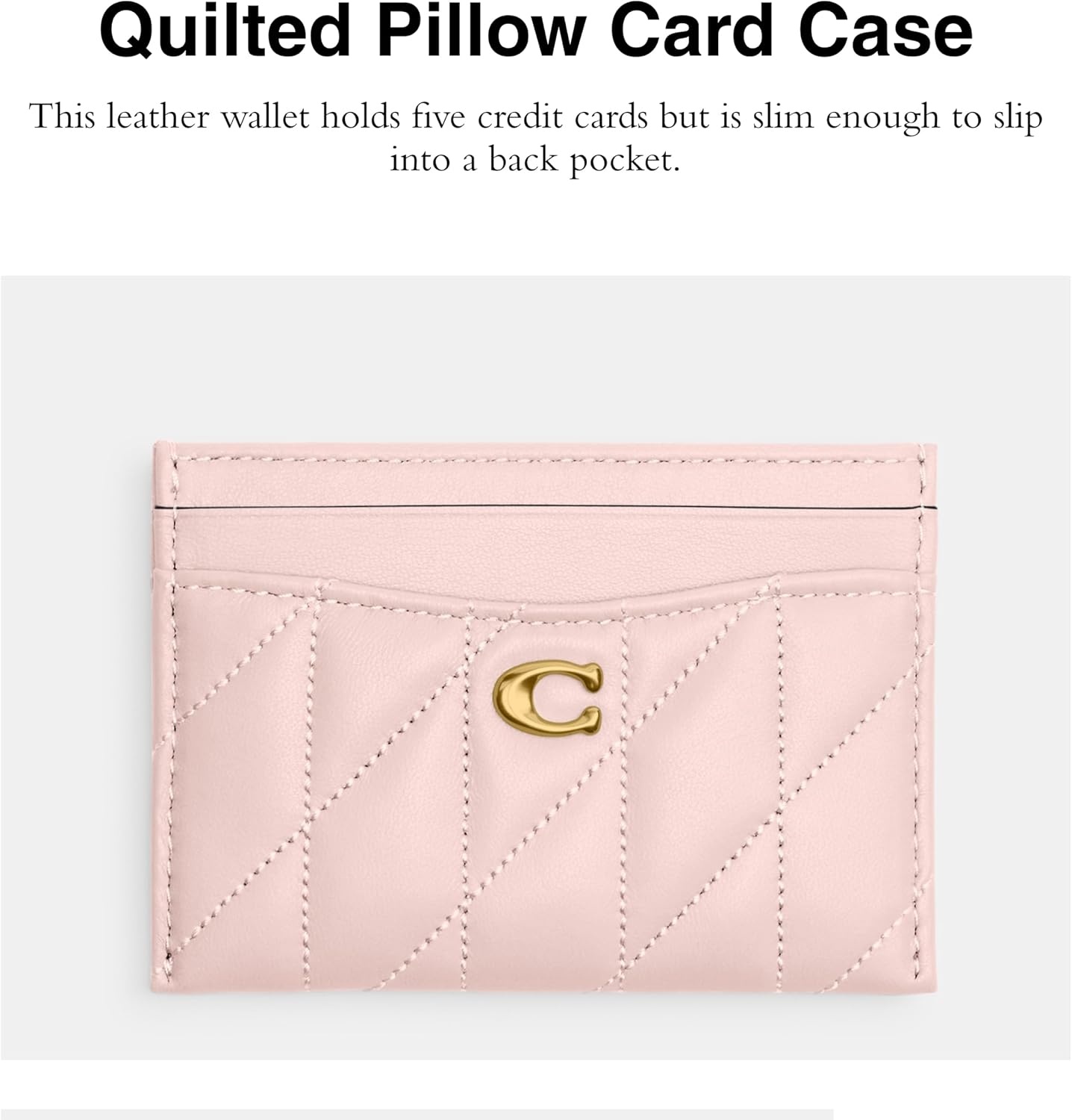 image:imageCoach Essential Card Case With CharmsB4BLUSH