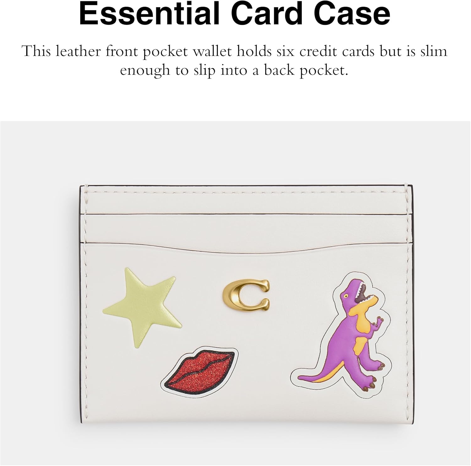 image:imageCoach Essential Card Case With CharmsB4CHALK MULTI
