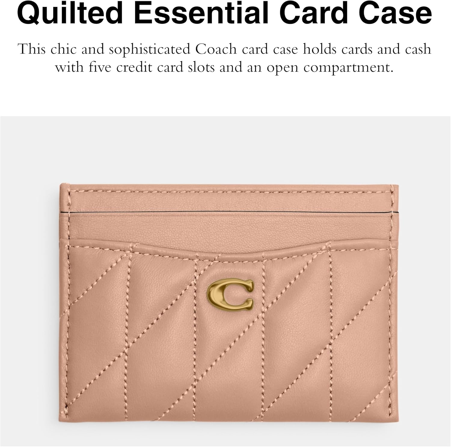 image:imageCoach Essential Card Case With CharmsB4Cream