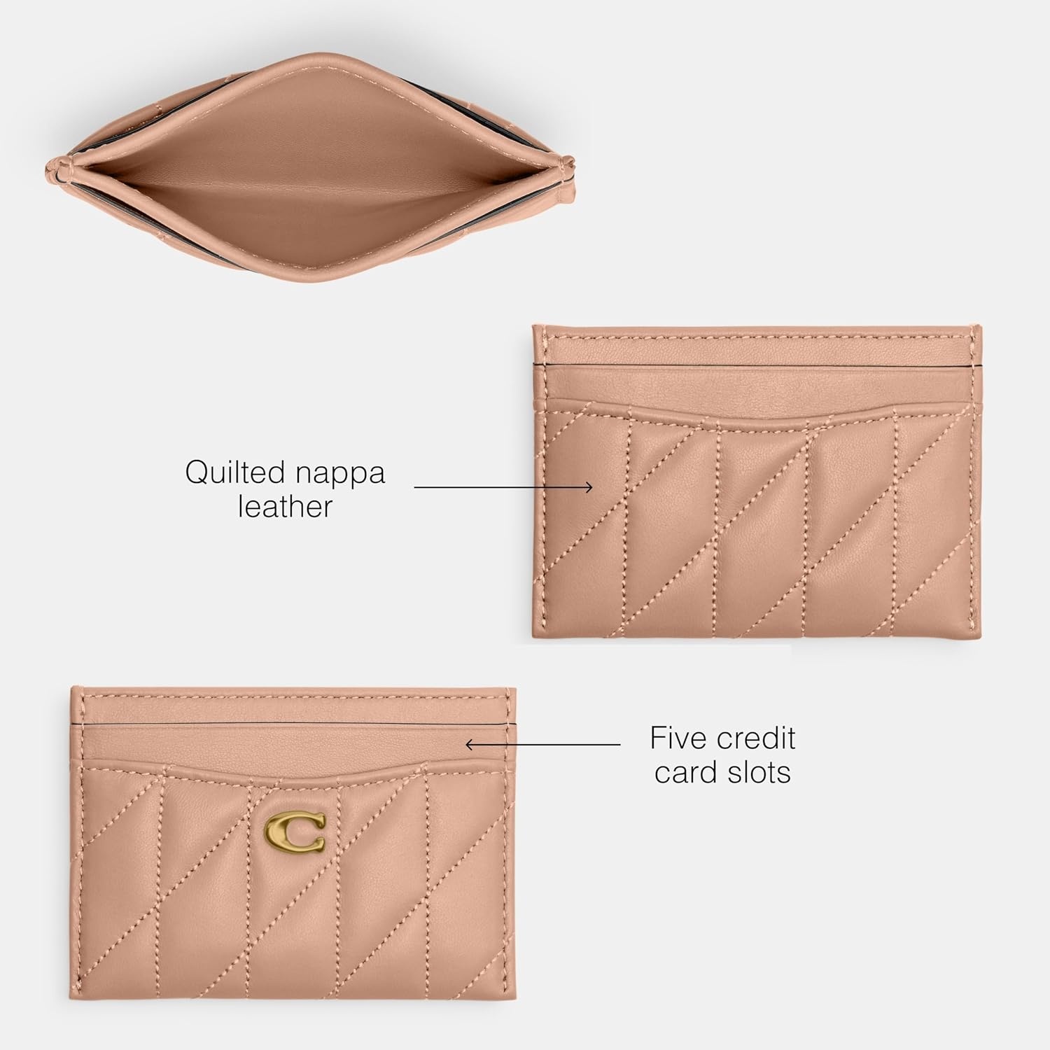 image:imageCoach Essential Card Case With CharmsB4Cream