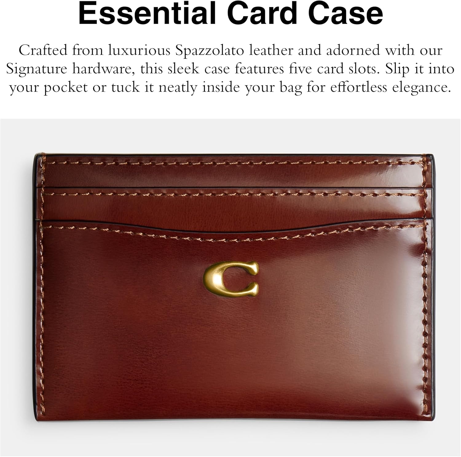 image:imageCoach Essential Card Case With CharmsB4Dark Neutral
