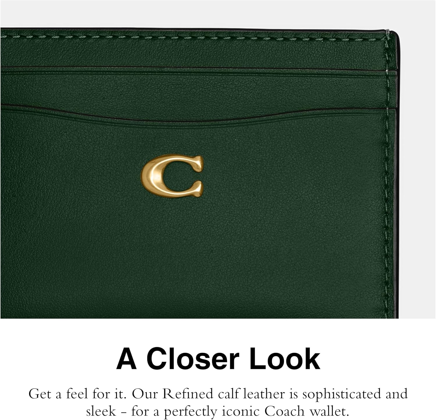 image:imageCoach Essential Card Case With CharmsB4HUNTER GREEN