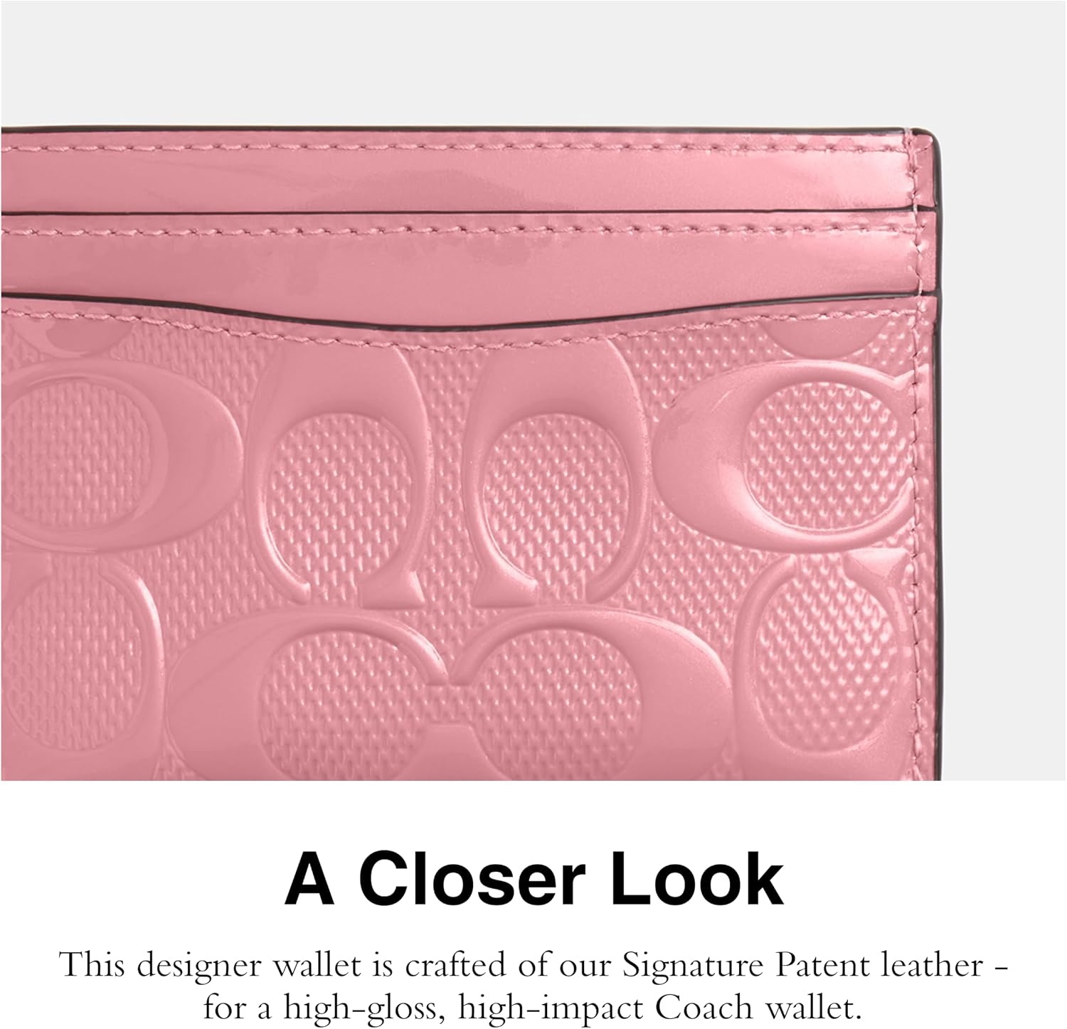 image:imageCoach Essential Card Case With CharmsB4True Pink