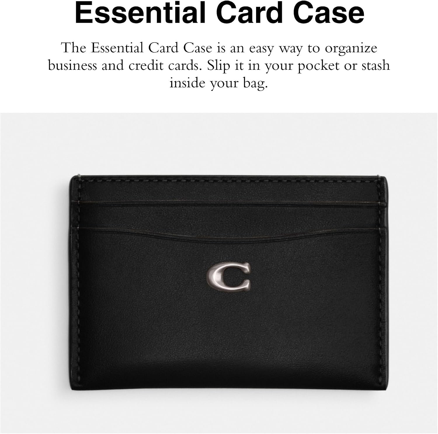 image:imageCoach Essential Card Case With CharmsBlack