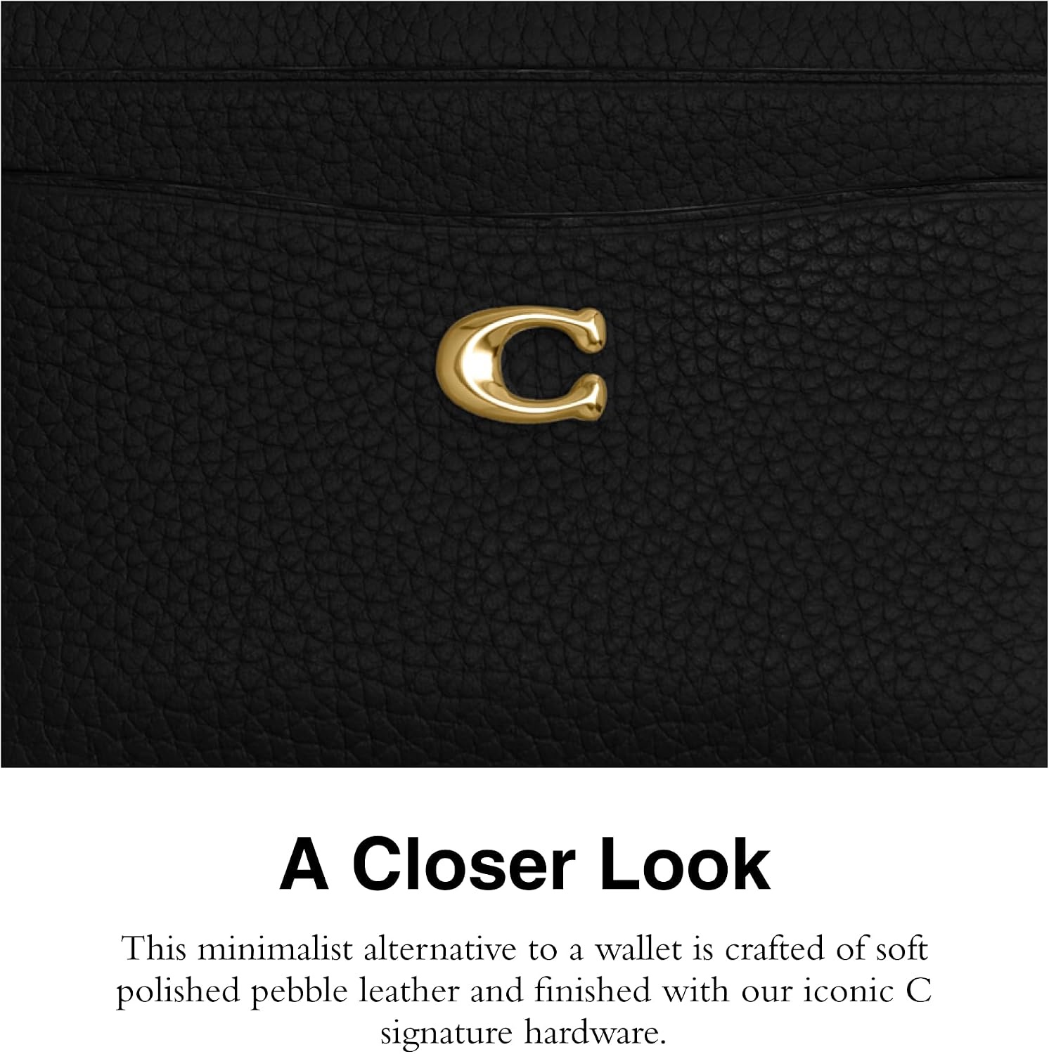 image:imageCoach Essential Card Case With CharmsBrassBlack