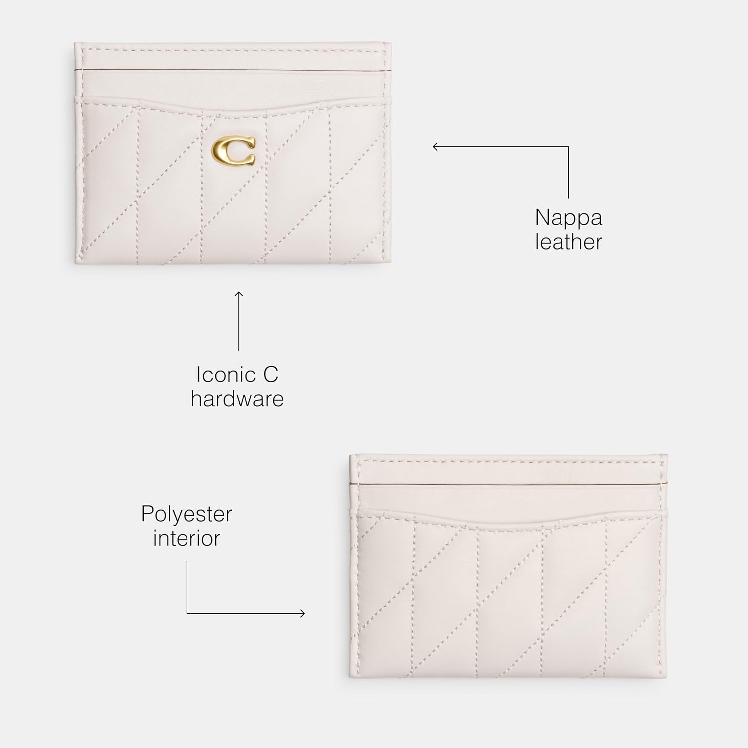 image:imageCoach Essential Card Case With CharmsChalk
