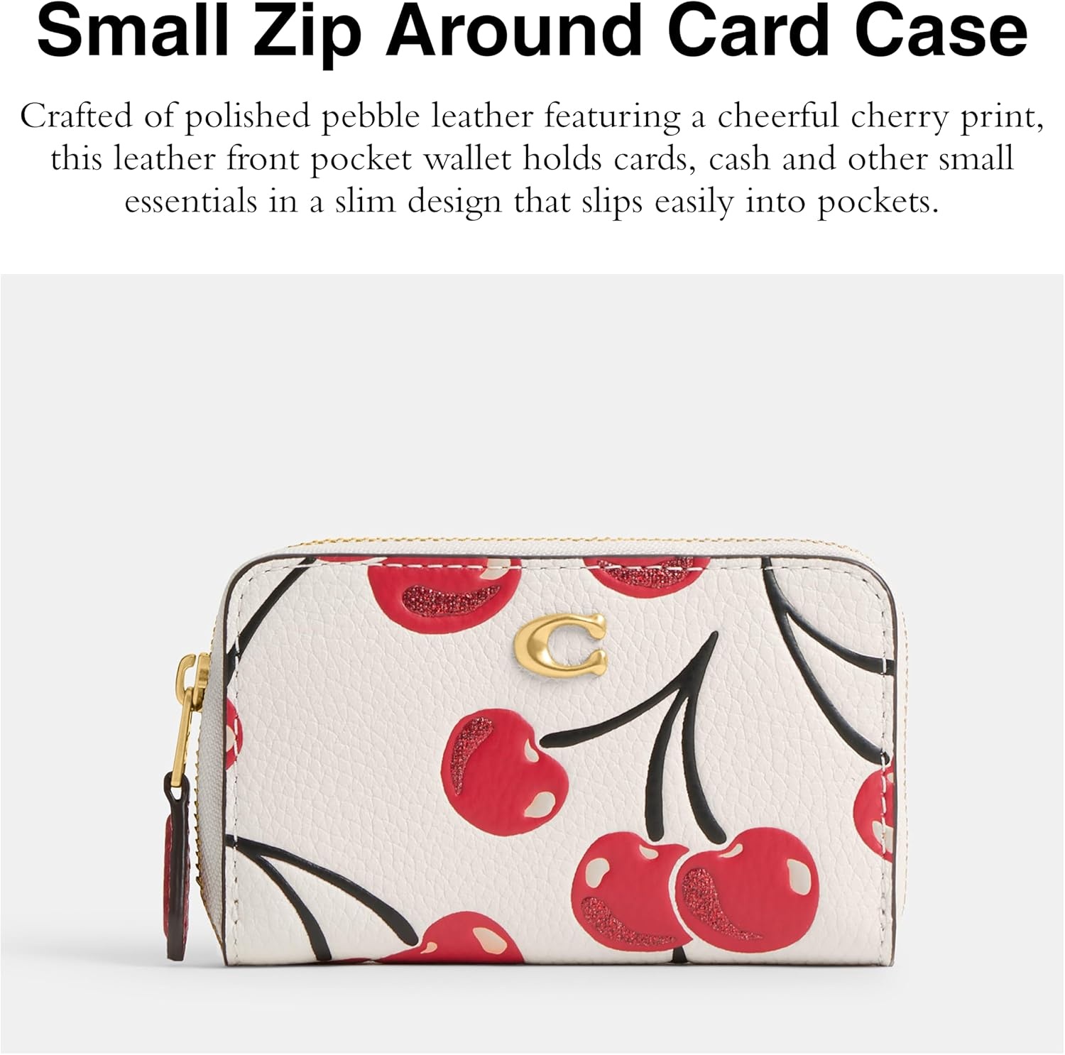 image:imageCoach Essential Card Case With CharmsChalk Multi