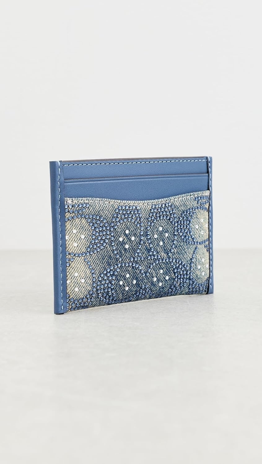 image:imageCoach Essential Card Case With CharmsDenimCrystal Signature