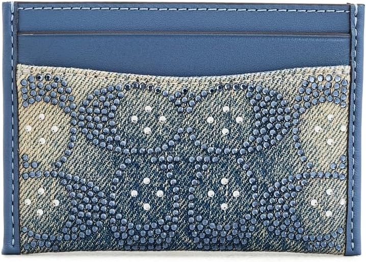 image:imageCoach Essential Card Case With CharmsDenimCrystal Signature