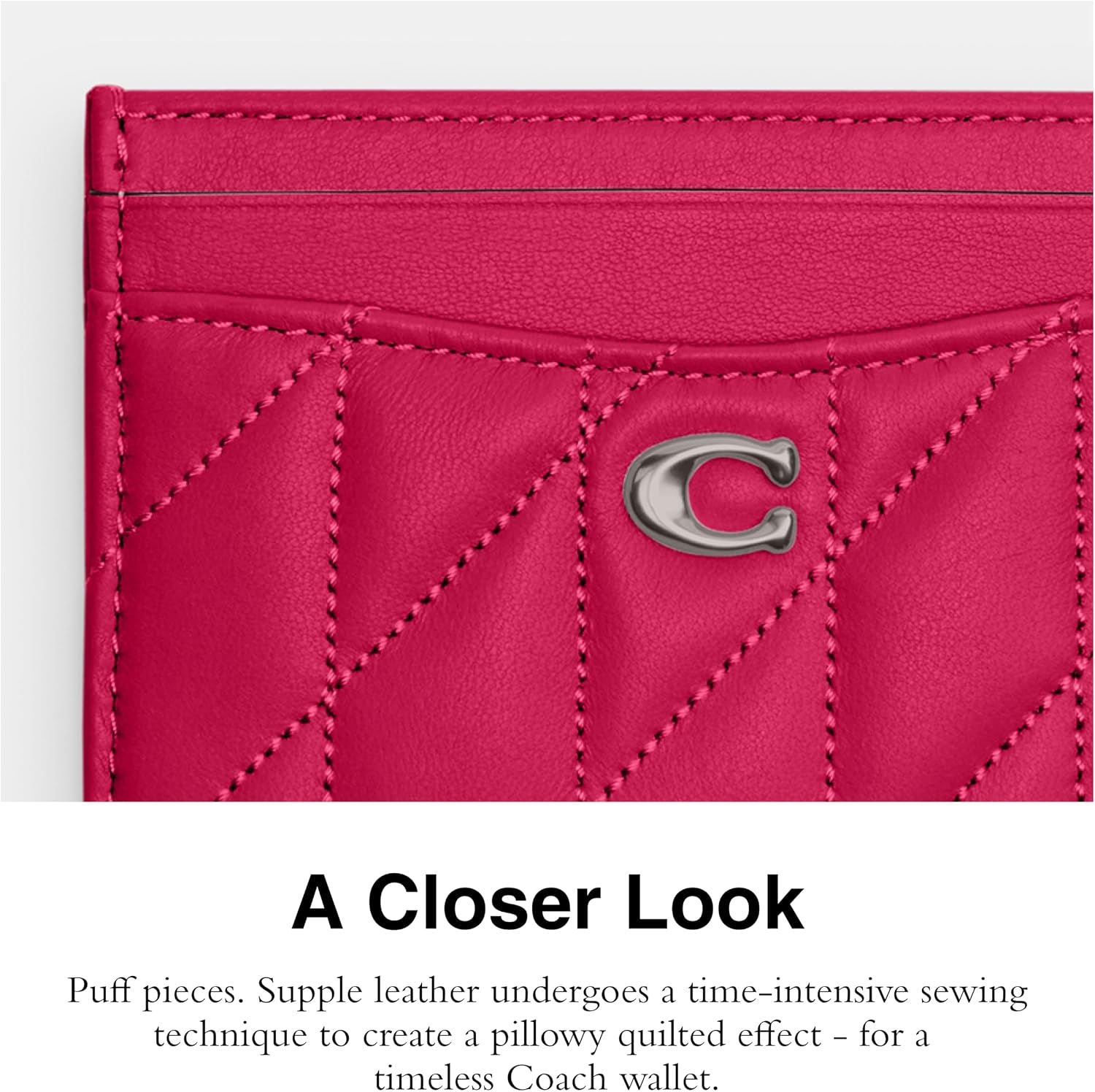 image:imageCoach Essential Card Case With CharmsDragonfruit