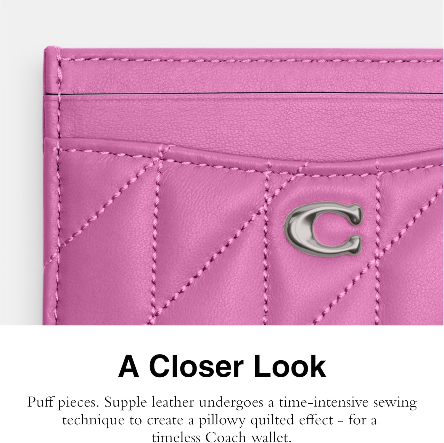 image:imageCoach Essential Card Case With CharmsFuchsia