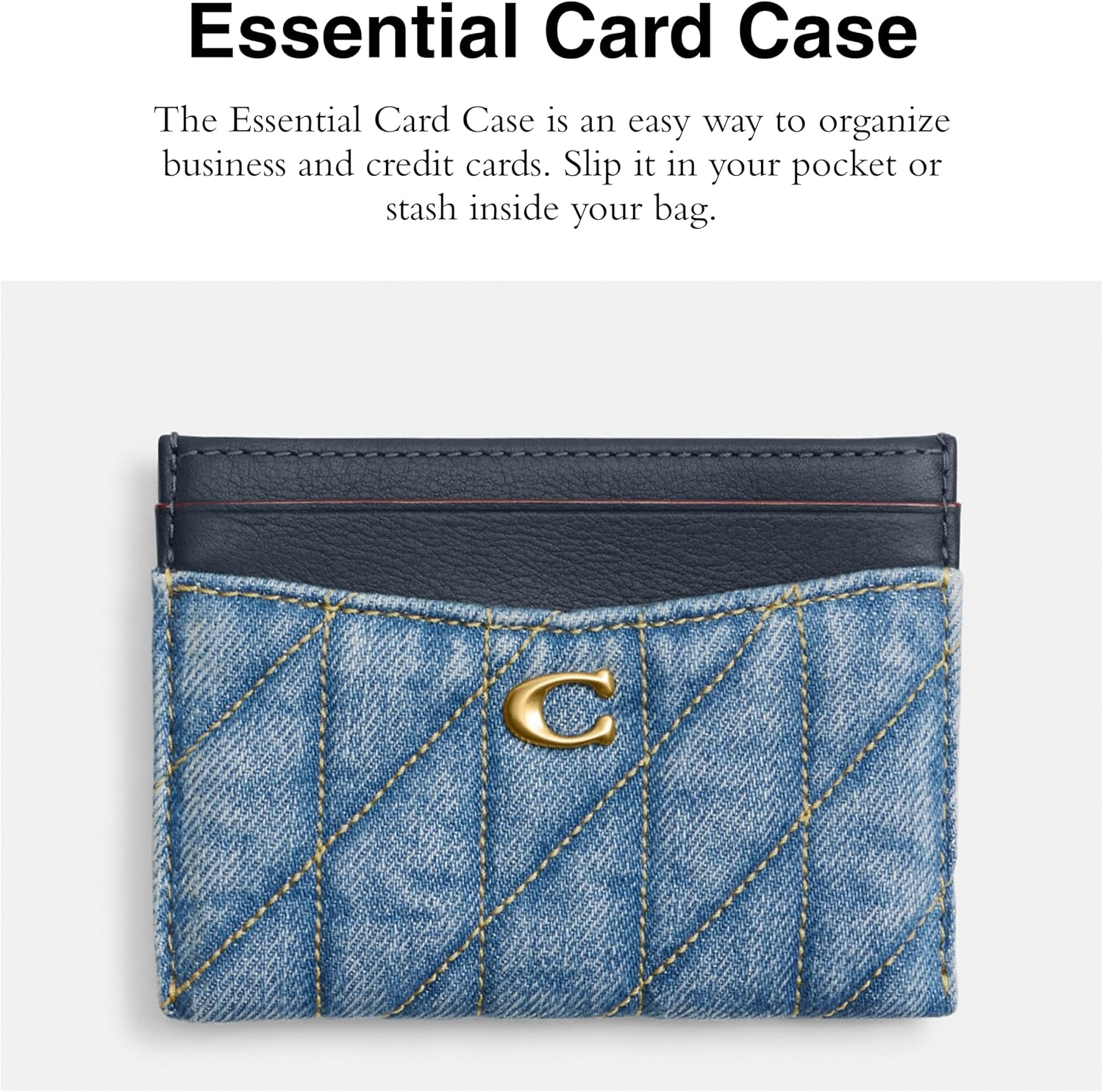 image:imageCoach Essential Card Case With CharmsIndigo
