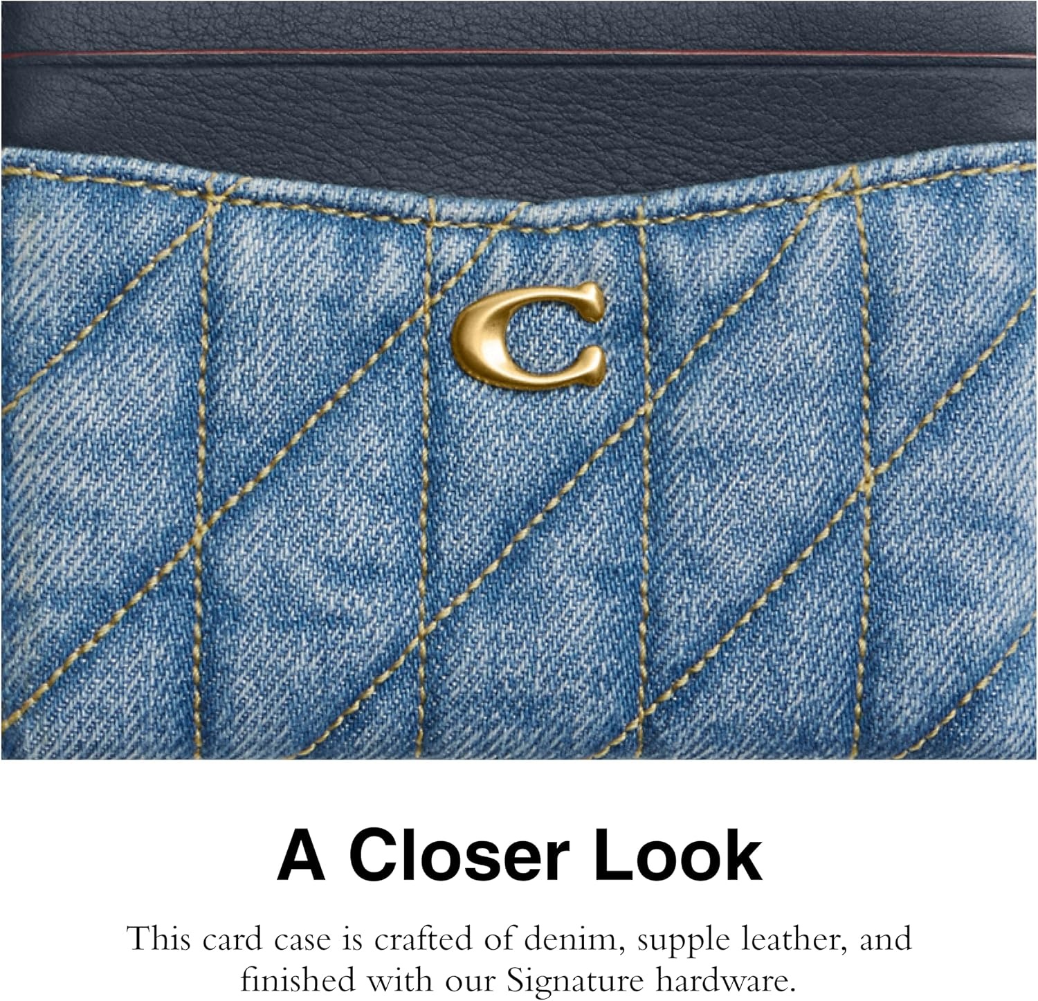 image:imageCoach Essential Card Case With CharmsIndigo