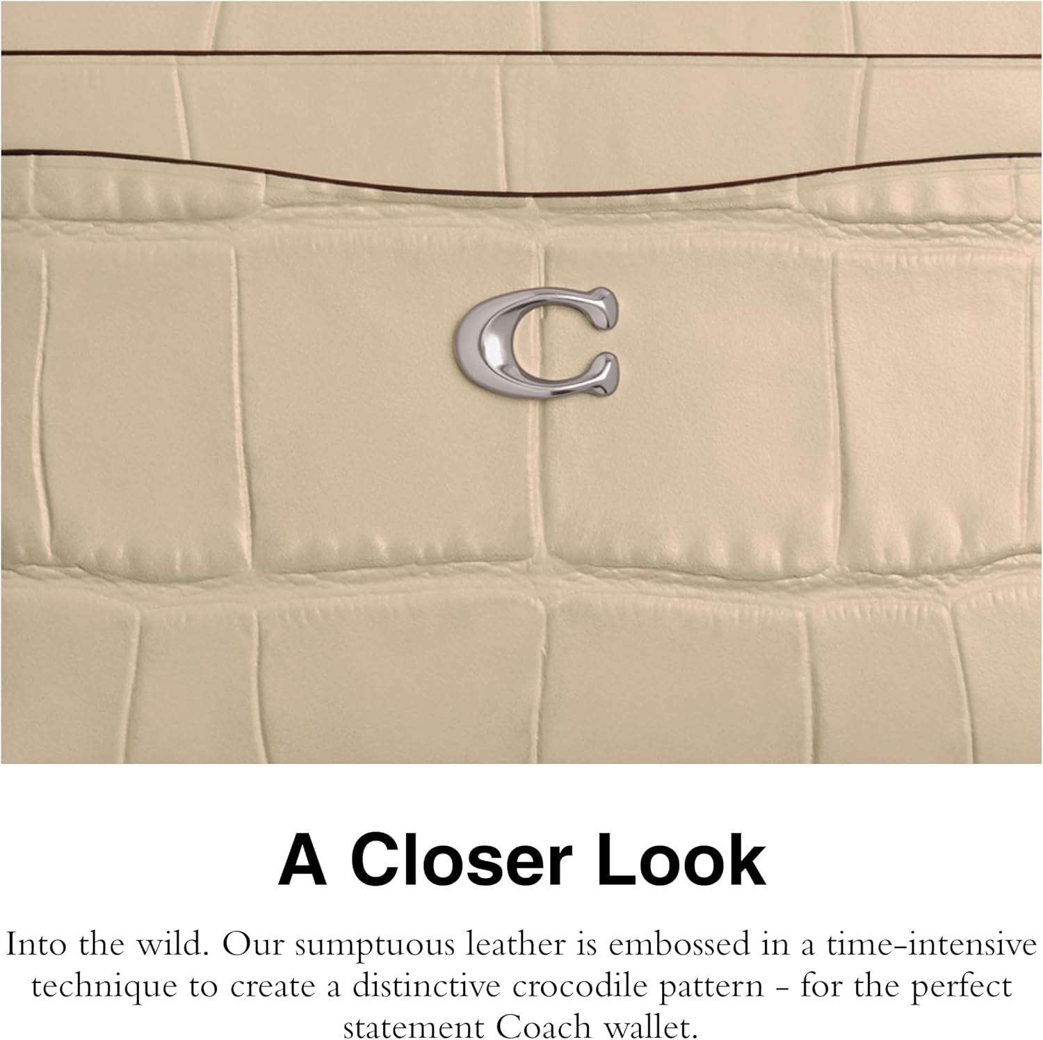 image:imageCoach Essential Card Case With CharmsIvory