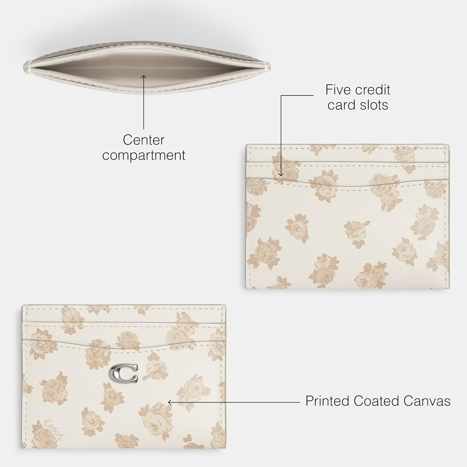 image:imageCoach Essential Card Case With CharmsLHChalk Multi