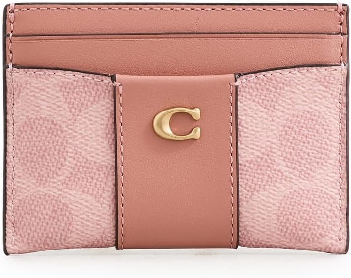 image:imageCoach Essential Card Case With CharmsMelon Pink