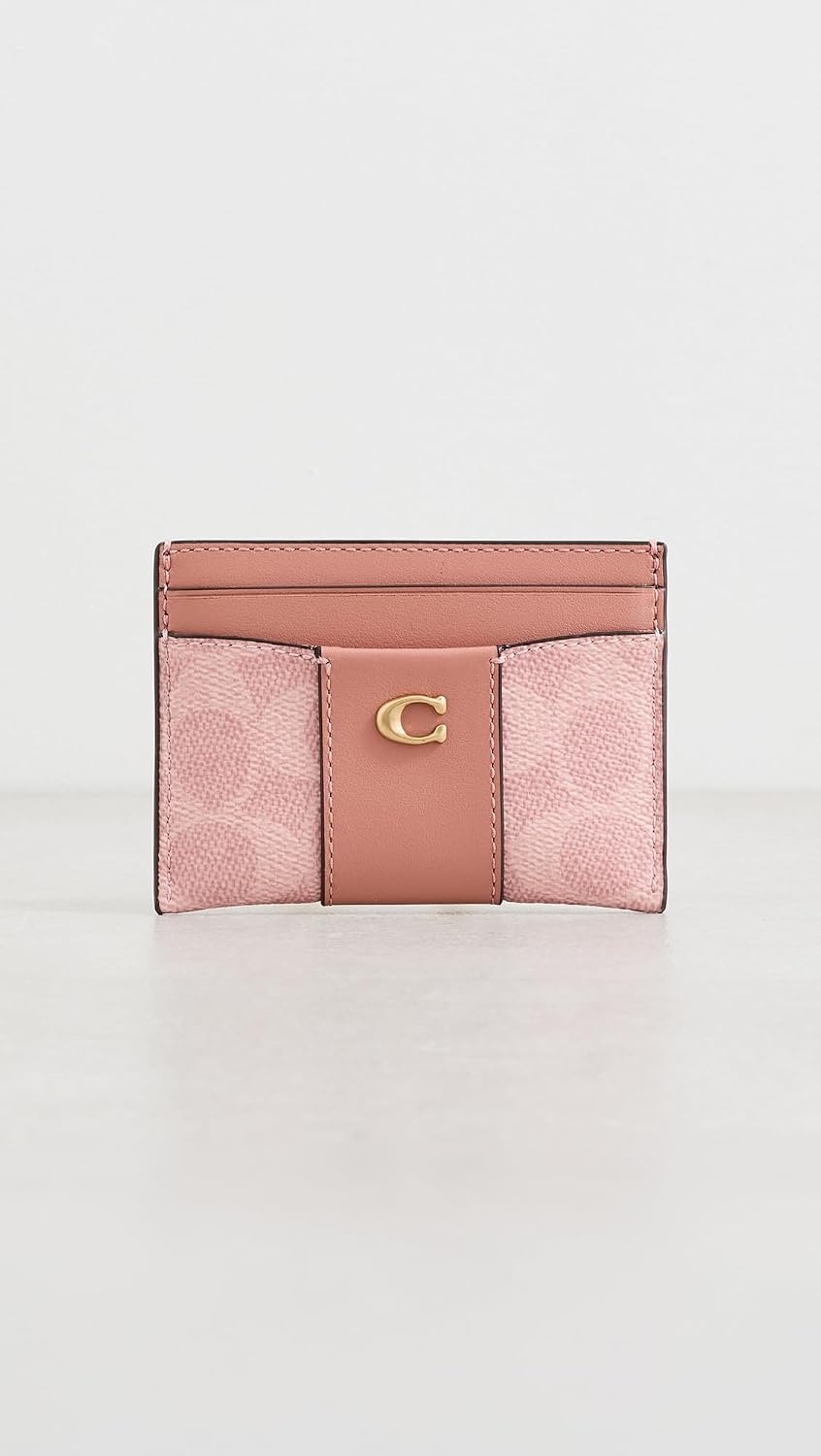image:imageCoach Essential Card Case With CharmsMelon Pink