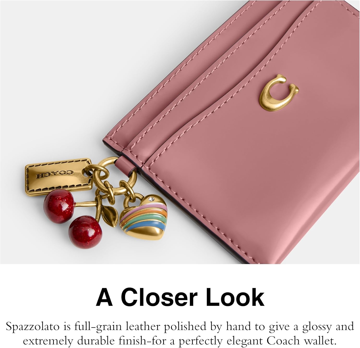 image:imageCoach Essential Card Case With CharmsPEONY