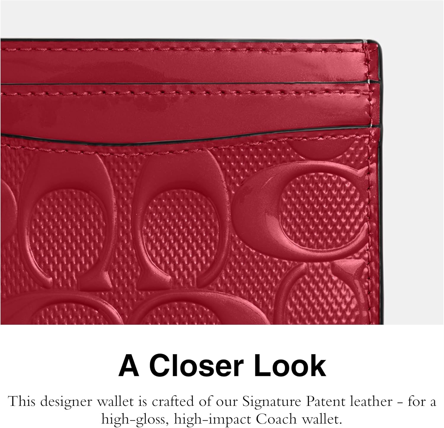 image:imageCoach Essential Card Case With CharmsRuby