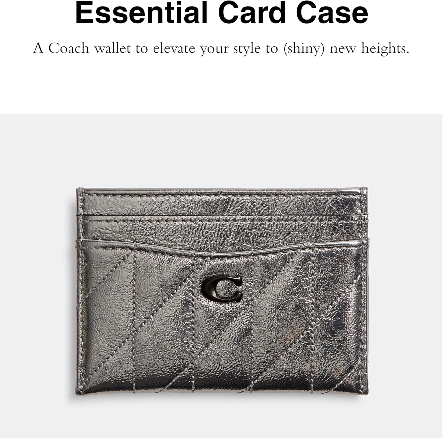 image:imageCoach Essential Card Case With CharmsV5Anthracite