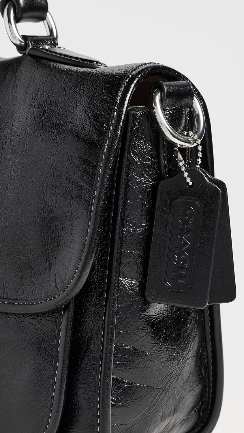 image:imageCoach Womens Glazed Grain Leather Metropolitan Bag 31Black
