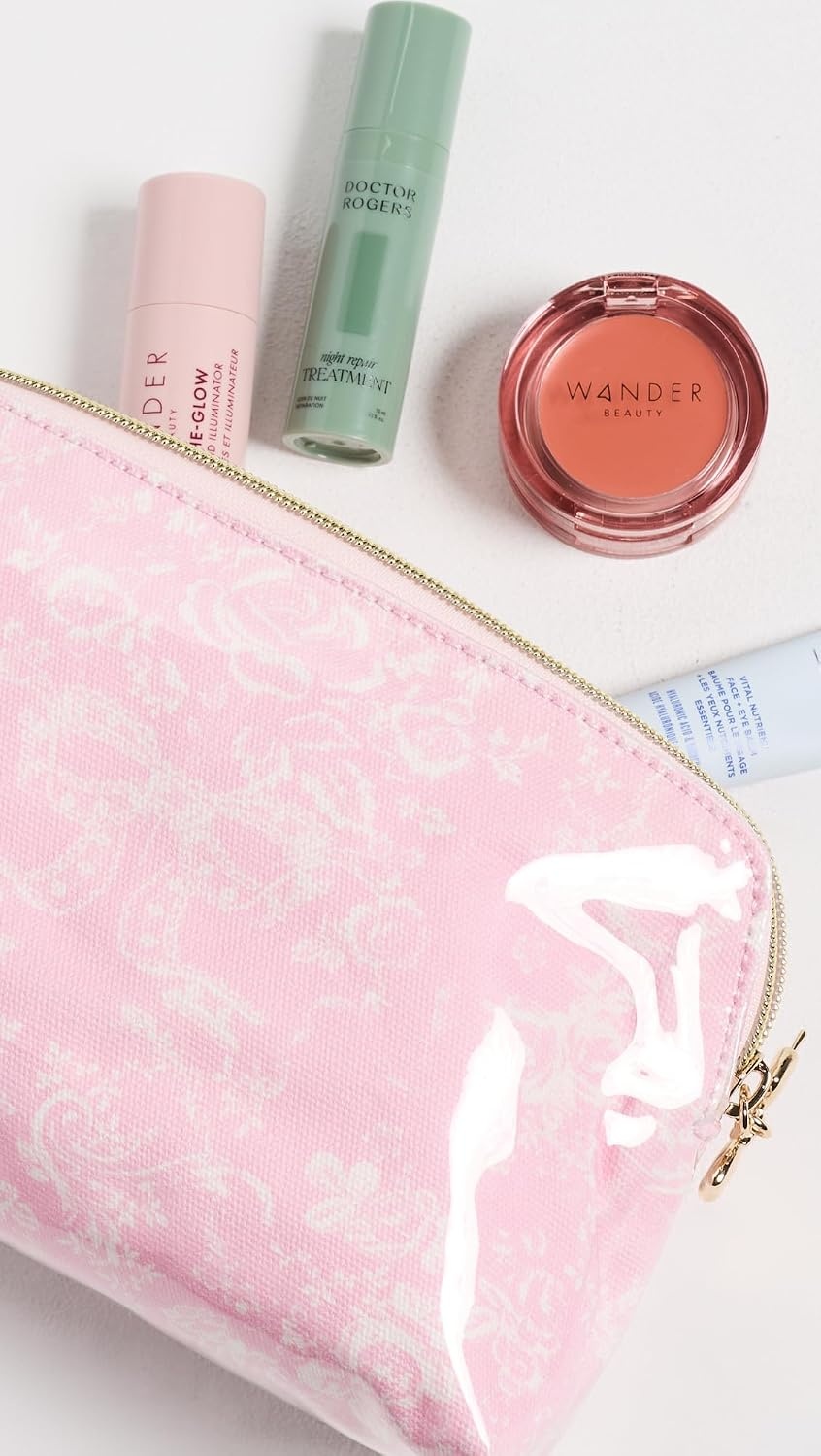image:imageLOVESHACKFANCY Womens Small Travel Pouch Ballet Shimmer One SizeBallet Shimmer