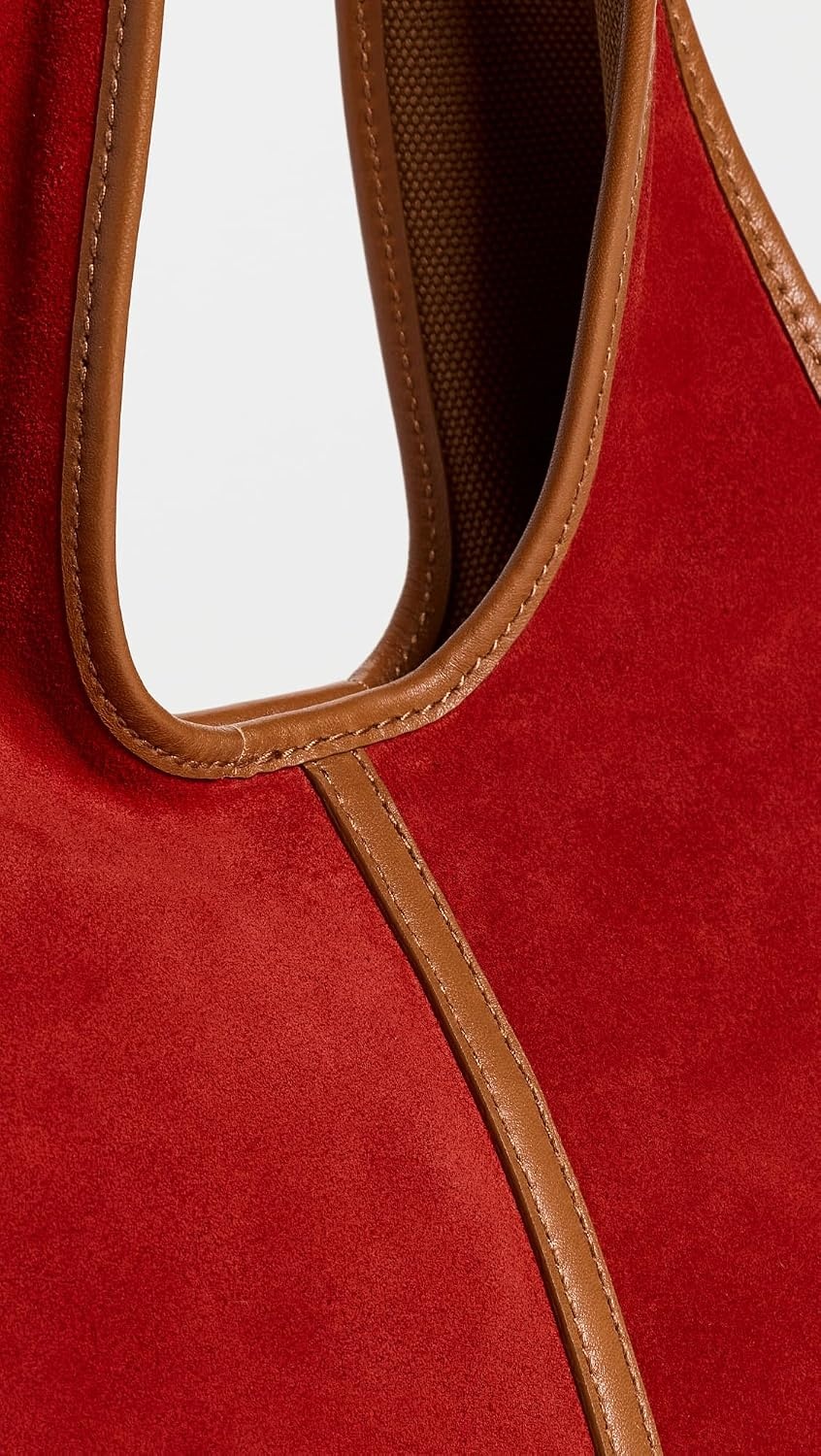 image:imageMadewell Womens Suede Ellis Mini Shopper ToteBandana Red Multi