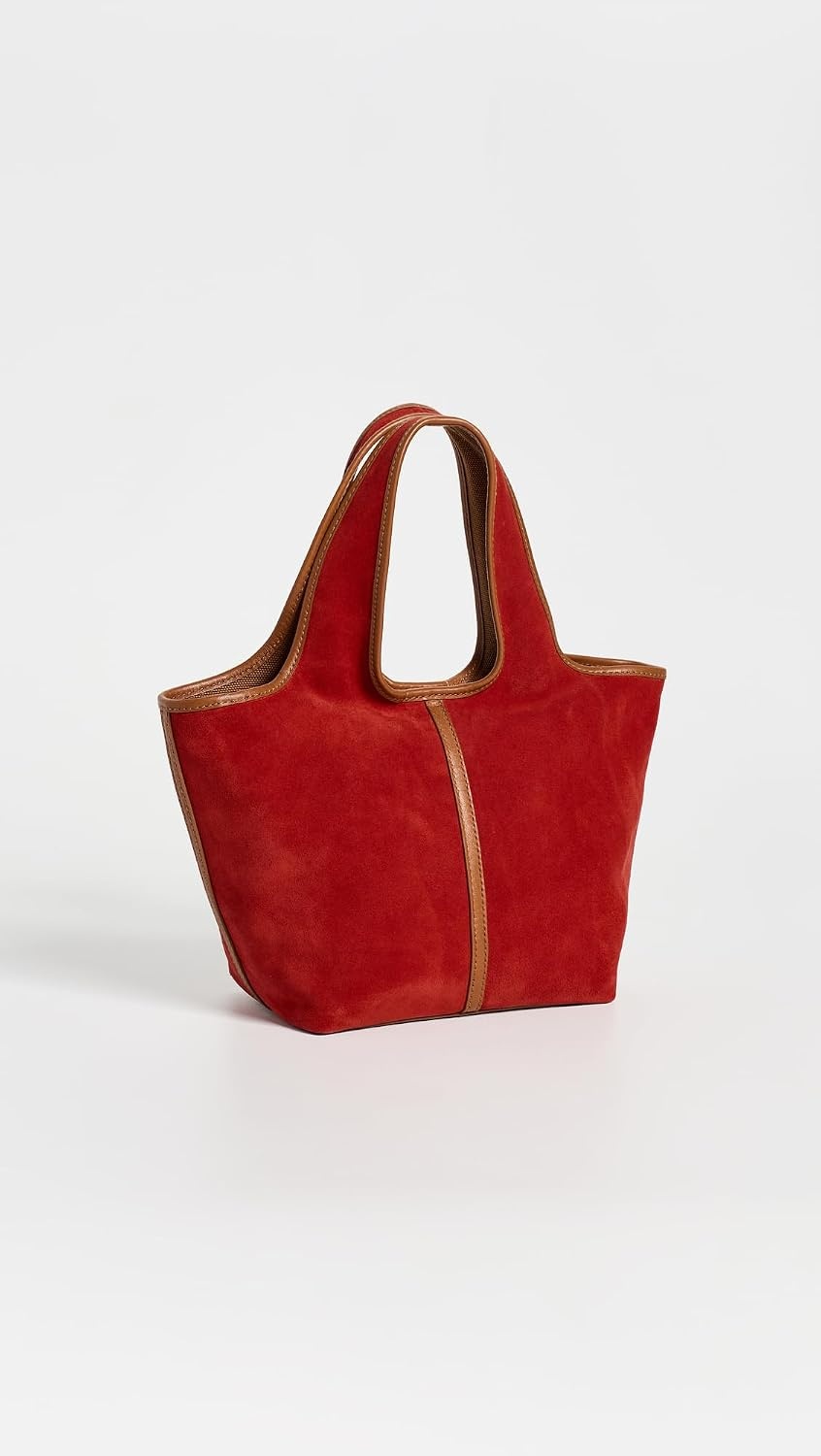 image:imageMadewell Womens Suede Ellis Mini Shopper ToteBandana Red Multi