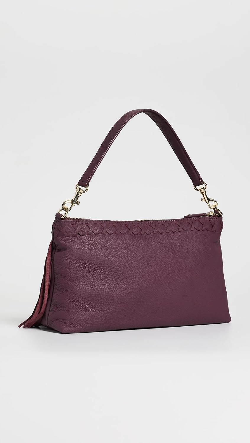 image:imageStoney Clover Lane Womens Brighton Leather Fringe Clutch BagPlum