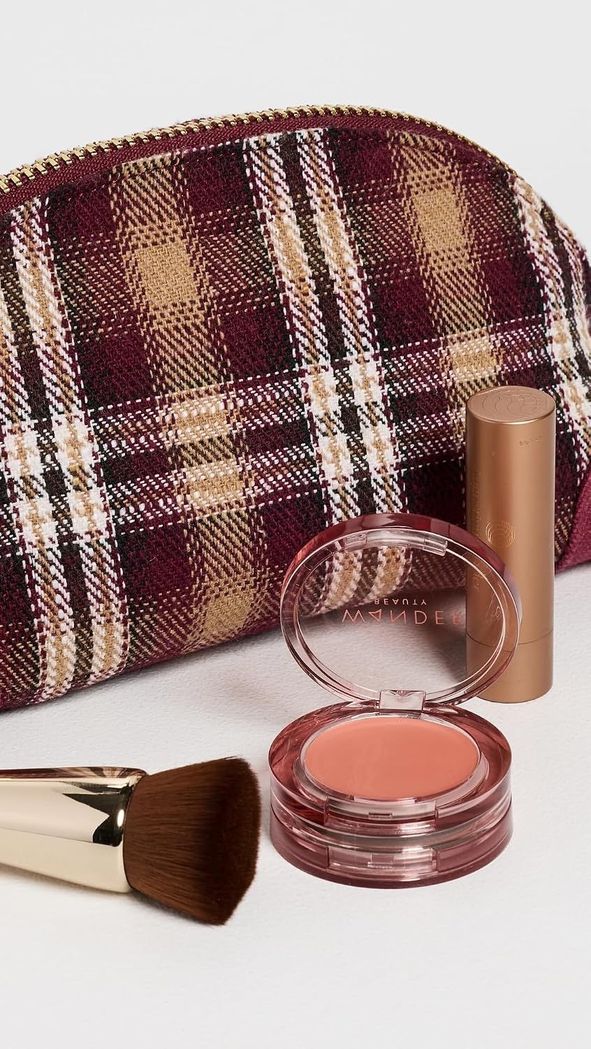 image:imageStoney Clover Lane Womens Curved Mini Pouch Plaid One SizePlaid