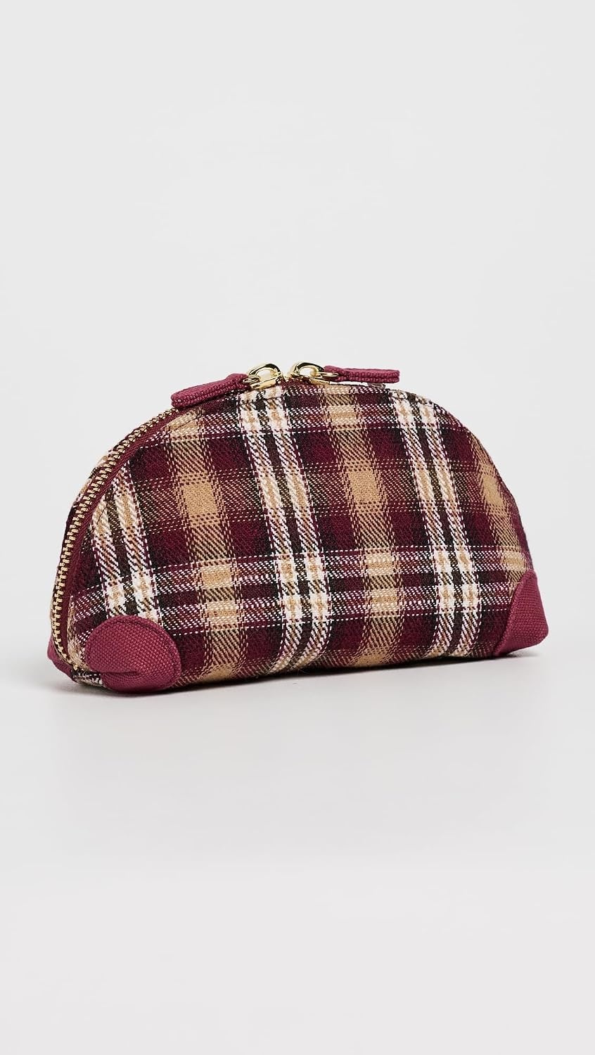 image:imageStoney Clover Lane Womens Curved Mini Pouch Plaid One SizePlaid