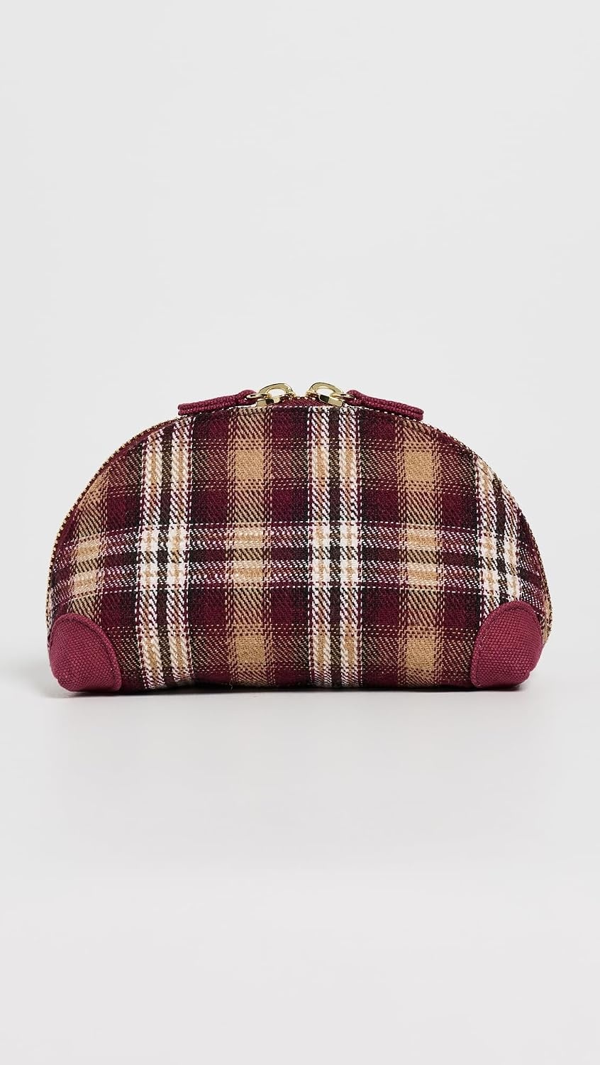 image:imageStoney Clover Lane Womens Curved Mini Pouch Plaid One SizePlaid