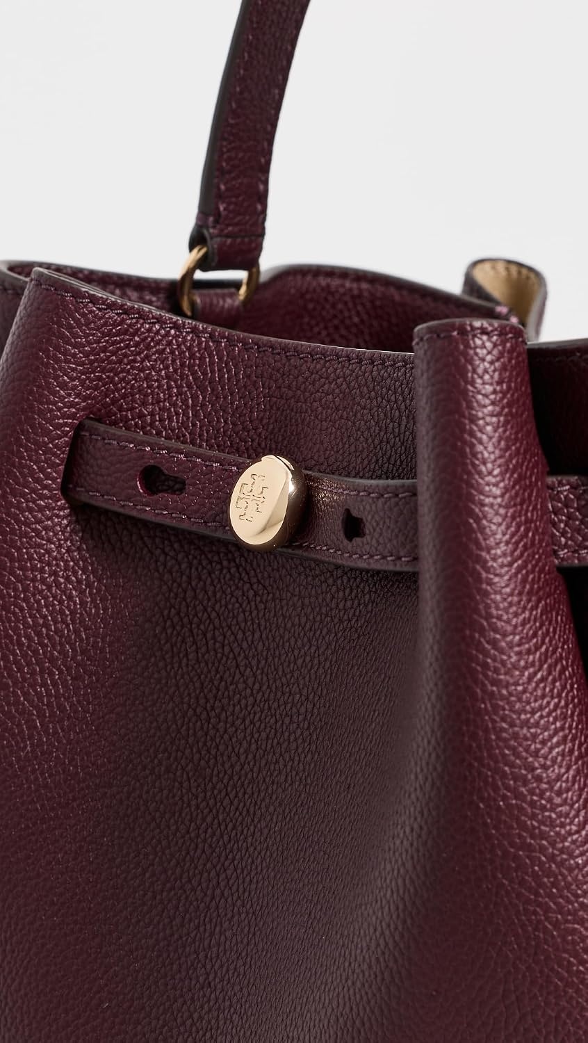 image:imageTory Burch Womens Romy Bucket BagDark Carmine