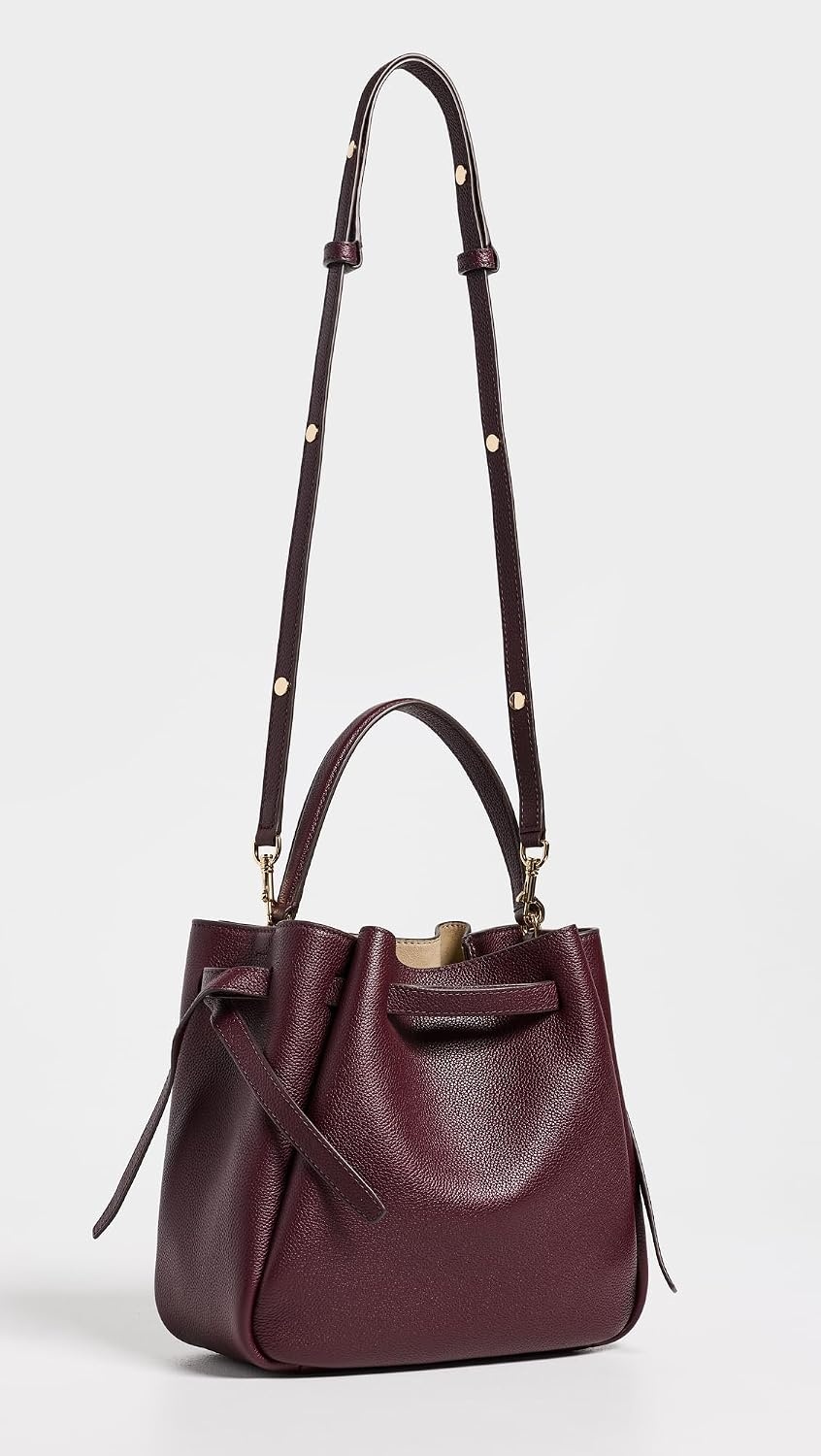 image:imageTory Burch Womens Romy Bucket BagDark Carmine