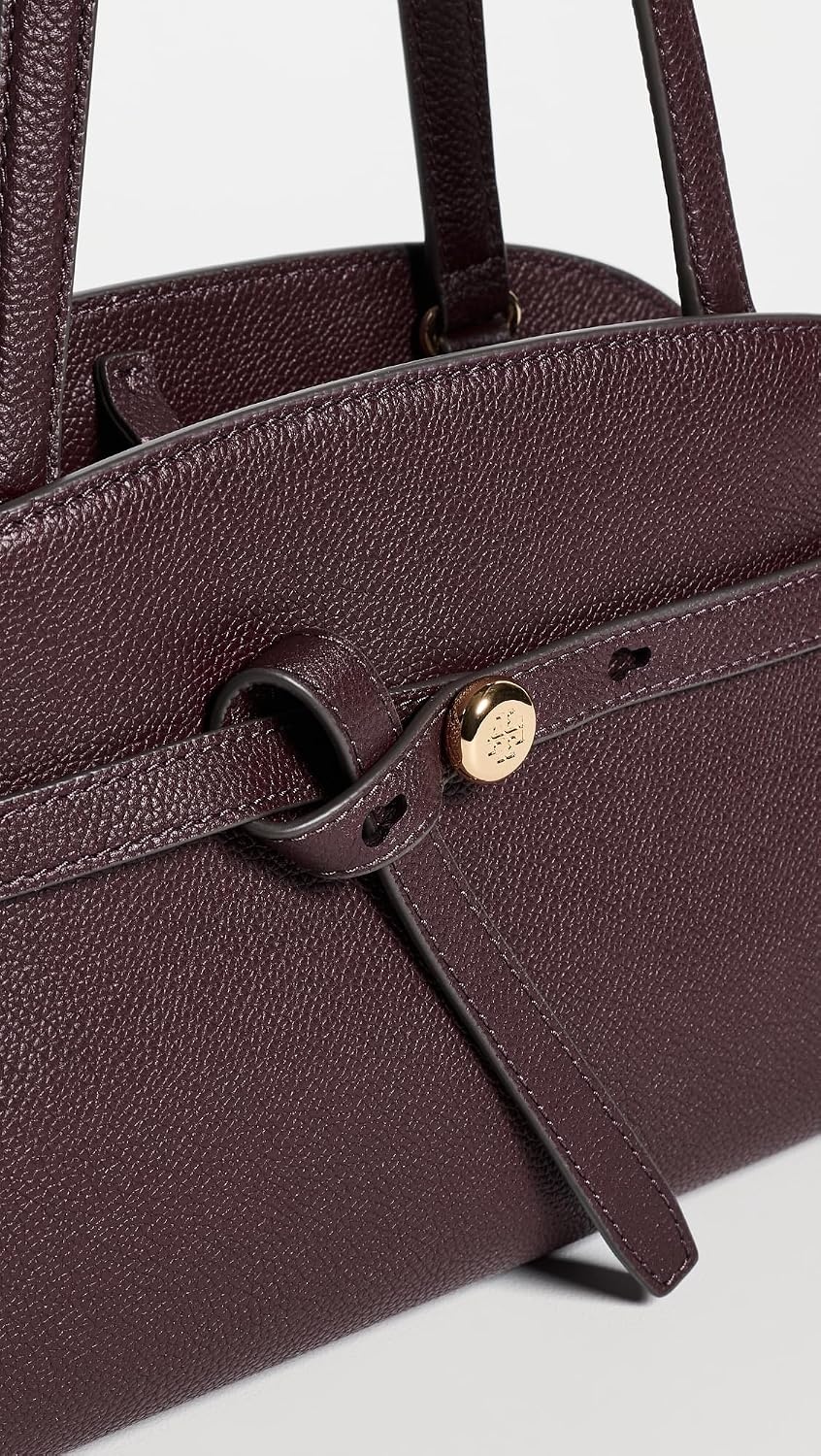 image:imageTory Burch Womens Romy Suede East West Bauletto Suede Shoulder BagDark Carmine
