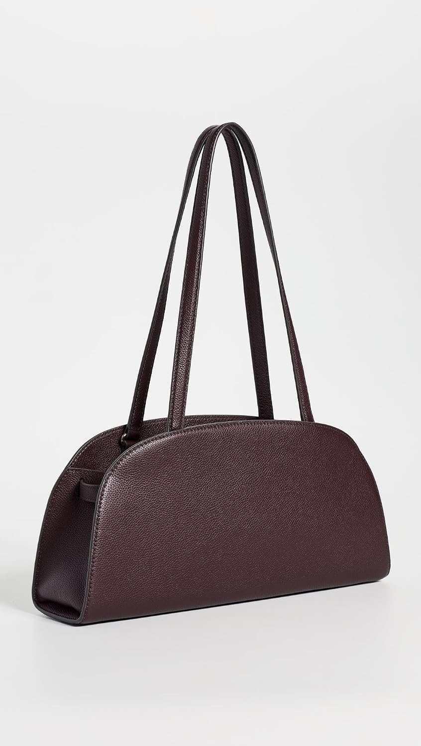 image:imageTory Burch Womens Romy Suede East West Bauletto Suede Shoulder BagDark Carmine