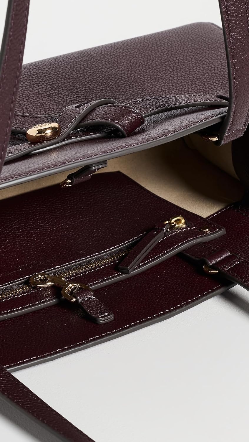 image:imageTory Burch Womens Romy Suede East West Bauletto Suede Shoulder BagDark Carmine