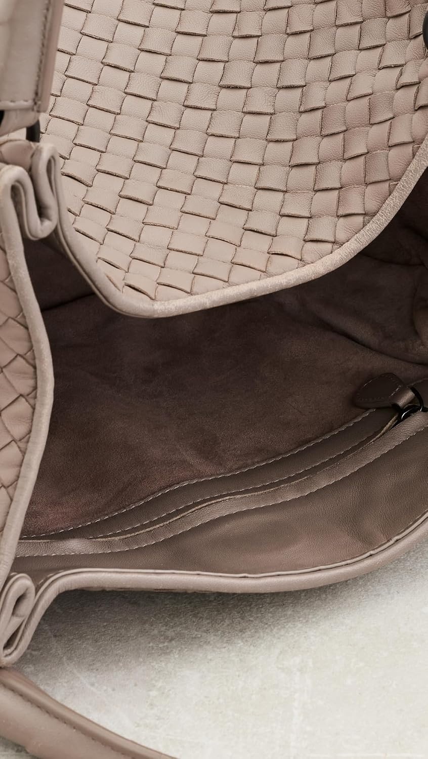 image:imageWHAT GOES AROUND COMES AROUND Womens PreLoved Bottega Intrecciato Parachute Small BagGrey